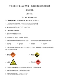 广东省广州市第二中学2023-2024学年九年级上学期10月月考化学试题（含答案）