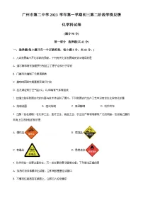 广东省广州市第二中学2023-2024学年九年级上学期10月月考化学试题（含答案）