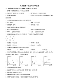 河北省秦皇岛市青龙满族自治县私立阳光学校2024-2025学年九年级上学期9月月考化学试题（原卷版）-A4