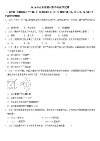 2024年山东省德州市中考化学试卷（附答案）