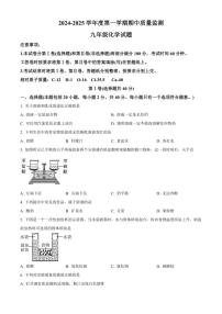 2024～2025学年山东省泰安市宁阳县九年级(上)期中化学试卷(含答案)