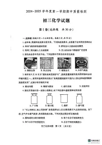 山东省济宁市任城区2024--2025学年九年级上学期期中考试化学试题