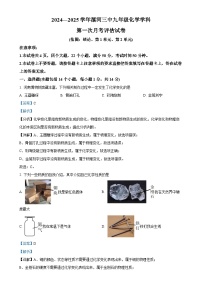 河南省漯河市第三实验中学2024-2025学年九年级上学期10月月考化学试题（解析版）-A4