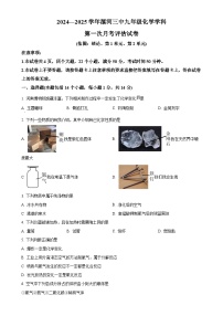 河南省漯河市第三实验中学2024-2025学年九年级上学期10月月考化学试题（原卷版）-A4