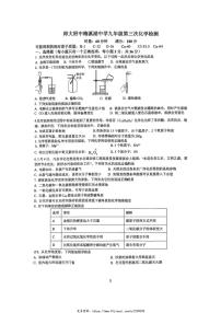 2024～2025学年湖南省长沙市师大附中梅溪湖中学九年级(上)第三次月考化学试卷(无答案)