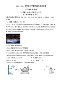 山东省临沂市蒙阴第三中学2023-2024学年九年级上学期12月月考化学试题（原卷版）-A4