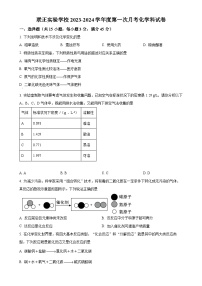 广东省潮州市湘桥区联正实验学校2023-2024学年九年级上学期第一次月考化学试卷（原卷版）-A4