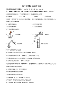 山东省菏泽市郓城县第一中学2023-2024学年九年级上学期第二次月考化学试题（原卷版）-A4