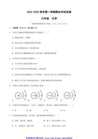 2024～2025学年甘肃省武威十九中学九年级(上)期末考试化学试卷(含答案)