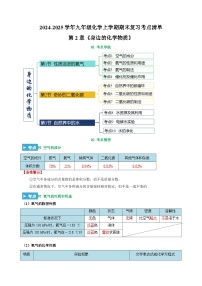 第2章《身边的化学物质》-2024-2025学年九年级化学上学期期末复习考点清单（沪教版·全国）