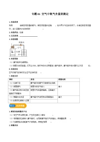 中考化学实验探究一题多设问专题01空气中氧气含量的测定(原卷版+解析)