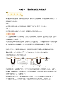 中考化学实验探究一题多设问专题10混合物组成成分的探究(原卷版+解析)