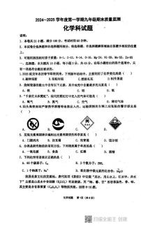 广东省汕头市潮阳区多校联考2024-2025学年九年级上学期12月期末化学试题