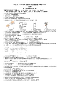 2022年山东省临沂市平邑县中考一模化学试题-A4答案卷尾