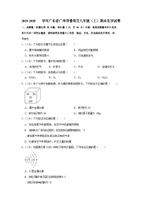 2019-2020学年广东省广州市番禺区九年级（上）期末化学试卷（含答案）