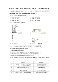 2020-2021学年广东省广州市花都区九年级（上）期末化学试卷（含答案）