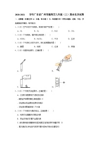 2020-2021学年广东省广州市越秀区九年级（上）期末化学试卷（含答案）