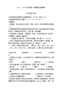 吉林省长春市农安县2024-2025学年九年级上学期12月期末化学试题