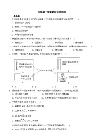山东省东营市河口区2024年八年级上学期期末化学试题【附答案】