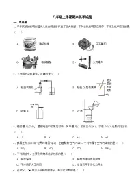 山东省泰安市2024年八年级上学期期末化学试题 (1)【附答案】