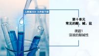 化学九年级下册（2024）课题1 溶液的酸碱性优质课教学ppt课件