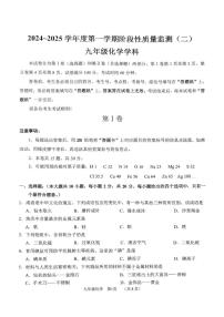 天津市南开区2024-2025学年九年级上学期期末考试化学试题