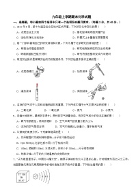 贵州省毕节市2024年九年级上学期期末化学试题附参考答案