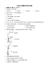 四川省广元市2024年九年级上学期期末考试化学试题附参考答案