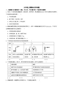 四川省资阳市2024年九年级上期期末化学试题附参考答案