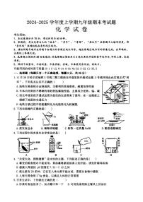 2024-2024学年哈尔滨市呼兰区九年级（上）化学期末真题及答案