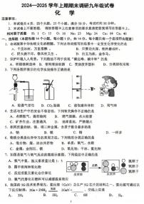 2024-2025学年周口市西华县九上期末化学试卷及答案