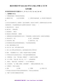 2024～2025学年河北省廊坊市第四中学九年级上12月月考化学试卷(含答案)