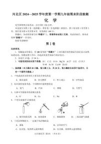 天津市河北区2024-2025学年九年级上学期期末化学试题（原卷版+解析版）