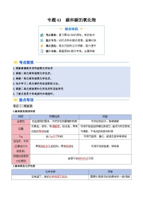 寒假复习-专题03 碳和碳的氧化物 2025年九年级化学寒假衔接讲练 (人教版)