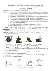 广东省佛山市南海区2024-2025学年九年级上学期期末监测化学试卷
