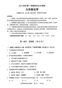 广东省广州市天河区2024-2025学年九年级上学期期末考试化学试卷