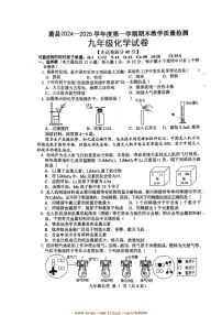 2024~2025学年安徽省宿州市萧县九年级上期末考试化学试卷(含答案)
