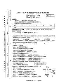 河南省周口市太康县2024-2025学年九年级上学期1月期末考试化学试题