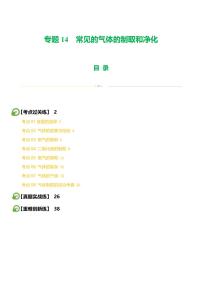 专题14 常见的气体的制取和净化（练习）-2024年中考化学一轮复习讲练测（全国通用）（含答案）