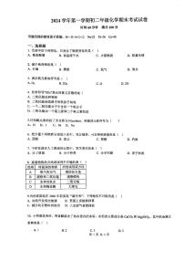 上海市华东政法大学附属中学2024-2025学年八年级上学期期末考试化学试卷