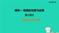 福建省2024中考化学1基础梳理篇模块一物质的性质与应用第8课时金属的化学性质课堂讲本课件