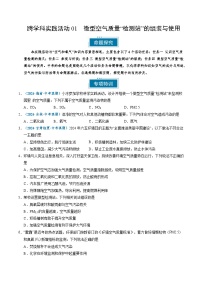 中考化学实践活动01 微型空气质量“检测站”的组装与使用--2025年中考化学二轮复习命题突破专练