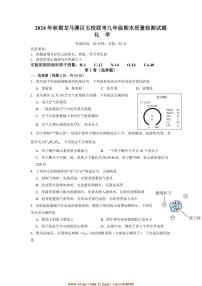 2024～2025学年四川省泸州市龙马潭区五校九年级上1月期末联考(月考)化学试卷(含答案)
