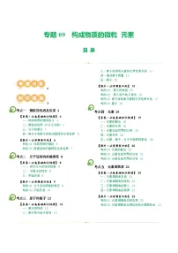 中考化学一轮复习专题09 构成物质的微粒 元素（讲义）（2份，原卷版+解析版）