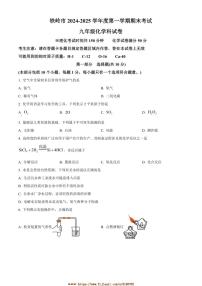 2024～2025学年辽宁省铁岭市九年级上期末化学试卷(含答案)