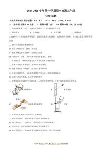 2024～2025学年山东省德州市德城区九年级上期末化学试卷(含答案)