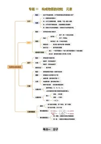 2025年中考化学一轮复习 专题11 构成物质的微粒 元素（讲义）