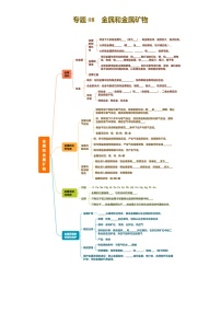 2025年中考化学一轮复习 专题08 金属和金属矿物（讲义）