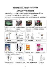 2025年哈尔滨市39中学九年级下学期开学化学试卷和参考答案