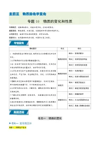 专题10 物质的变化和性质-备战2025年中考化学真题题源解密（全国通用）